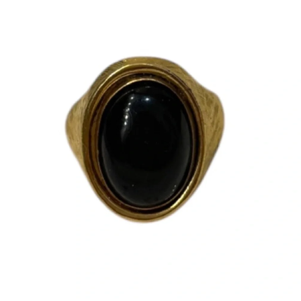 Vintage Mood Ring Gold 70s 80s Vintage Jewelry Whimsigoth Boho Statement Ring